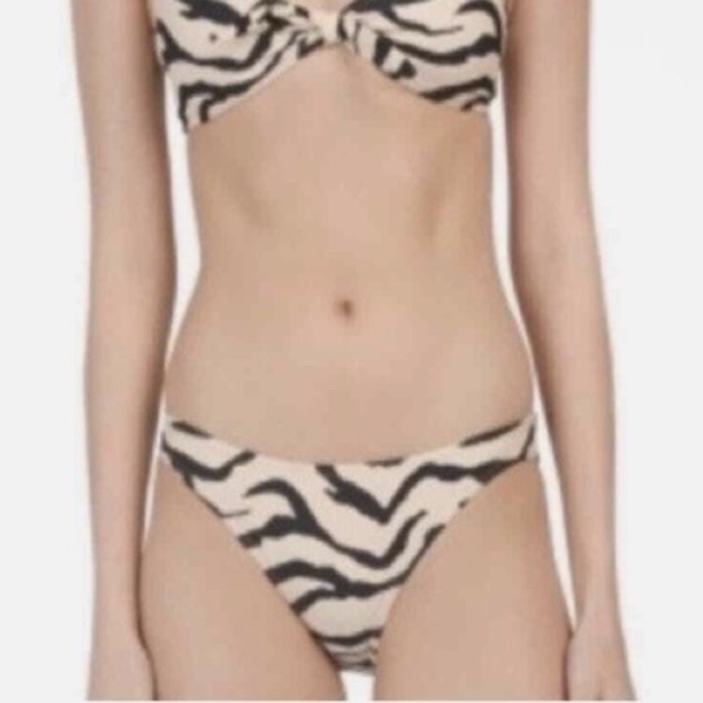 Cabana del Sol Women Size Medium Zebra Stripe‎ Bikini Bottom